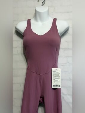 NWT lululemon Align Bodysuit -Sonic Mauve 8 Inch size 4